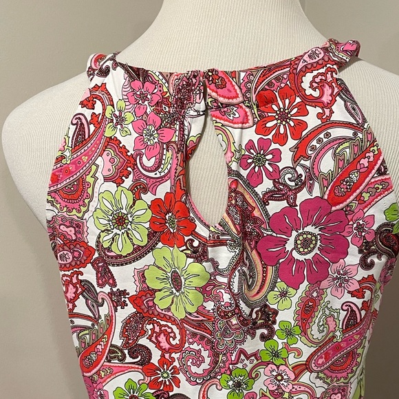 Floral sundress by Charter Club with halter style neckline - Picture 3 of 4